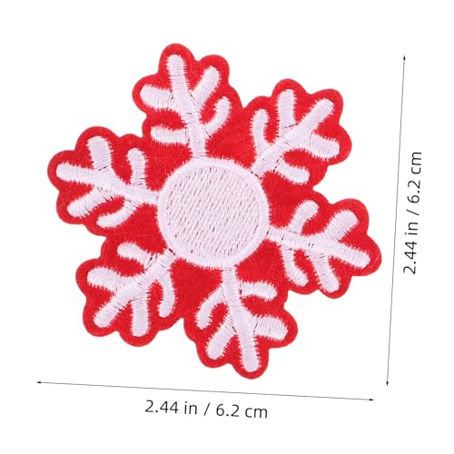 KOCKSHION 20 Stück Teiliges Schneeflocken Bügelflicken mit Kleber Bestickte Applikationen in Rot und Weiß Langlebige DIY Patches zum Aufnähen und Verzieren von Kleidung Taschen und KOCKSHION 20 Stück Teiliges Schneeflocken Bügelflicken mit Kleber Bestickte Applikationen in Rot und Weiß Langlebige DIY Patches zum Aufnähen und Verzieren von Kleidung Taschen und von KOCKSHION