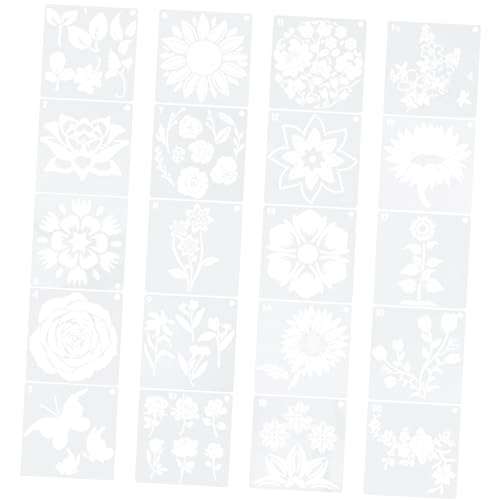 KOCKSHION 20 Stück Vorlage für Blumenmalerei Schablone vorlage zum malen von handwerk Malvorlage Wandmalerei Vorlage Zeichenvorlagen für Künstler Zeichnungsvorlage Plastik KOCKSHION 20 Stück Vorlage für Blumenmalerei Schablone vorlage zum malen von handwerk Malvorlage Wandmalerei Vorlage Zeichenvorlagen für Künstler Zeichnungsvorlage Plastik von KOCKSHION