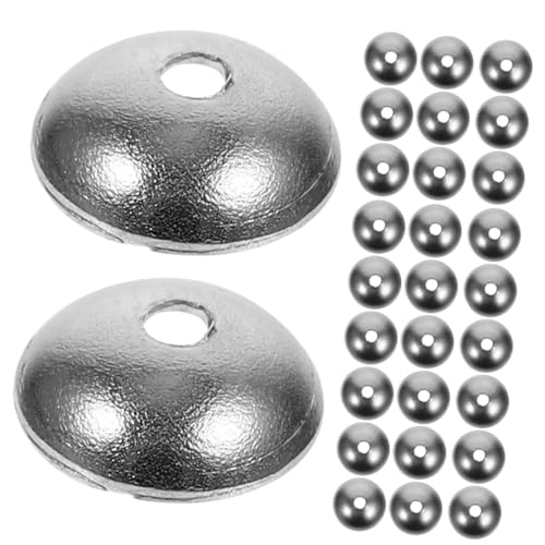 KOCKSHION 200 Stück Bead Caps Halbrunde Perlenkappen für DIY Schmuckherstellung Geeignet für Armbänder Ohrringe und Rostfrei und Leicht für Kreative Projekte von KOCKSHION