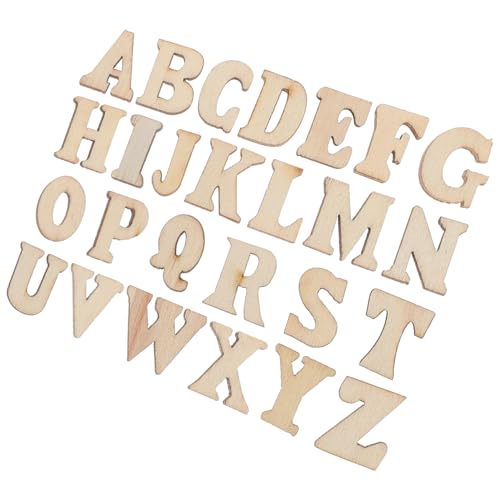 KOCKSHION 200 Stück Diy Holzbuchstaben Anhänger Natürliche Holzscheiben für Bastelprojekte und Scrapbooking Kreative Dekorationen für Kunst und Handwerk KOCKSHION 200 Stück Diy Holzbuchstaben Anhänger Natürliche Holzscheiben für Bastelprojekte und Scrapbooking Kreative Dekorationen für Kunst und Handwerk von KOCKSHION