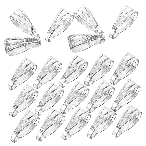KOCKSHION 200 Stück Halskette Anhänger Verschluss Schließungen Reize Bass Anhänger Bügelverbinder Zubehör Schlüssel Kettenverschluss- Clip Perlen Für Schmuckhersteller Eisen Silver KOCKSHION 200 Stück Halskette Anhänger Verschluss Schließungen Reize Bass Anhänger Bügelverbinder Zubehör Schlüssel Kettenverschluss- Clip Perlen Für Schmuckhersteller Eisen Silver von KOCKSHION