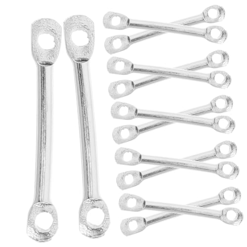 KOCKSHION 200Stücke Ohrring Zubehör DIY Material Verbindungsstäbe für Dekorativen Schmuck Silber für Schmuckherstellung und Bastelprojekte von KOCKSHION