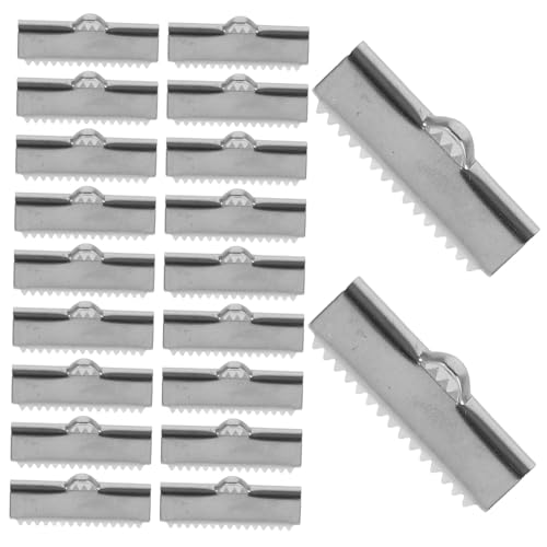 KOCKSHION 20Stücke Kordelkappen für Lederbänder Metallschnurklemmen Wickelverschlüsse für Schmuckherstellung Elegantes Design Einfach zu Befestigen für Projekte KOCKSHION 20Stücke Kordelkappen für Lederbänder Metallschnurklemmen Wickelverschlüsse für Schmuckherstellung Elegantes Design Einfach zu Befestigen für Projekte von KOCKSHION