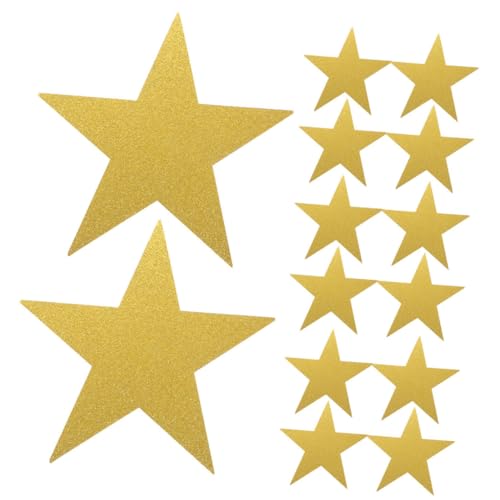 KOCKSHION 24 Stück Metallic Gold Papier Sterne Handgemachte Glitzerstern Ausschnitte für Diy Projekte Klassenzimmer Deko Pinnwand Party und Hochzeitsdekoration KOCKSHION 24 Stück Metallic Gold Papier Sterne Handgemachte Glitzerstern Ausschnitte für Diy Projekte Klassenzimmer Deko Pinnwand Party und Hochzeitsdekoration von KOCKSHION