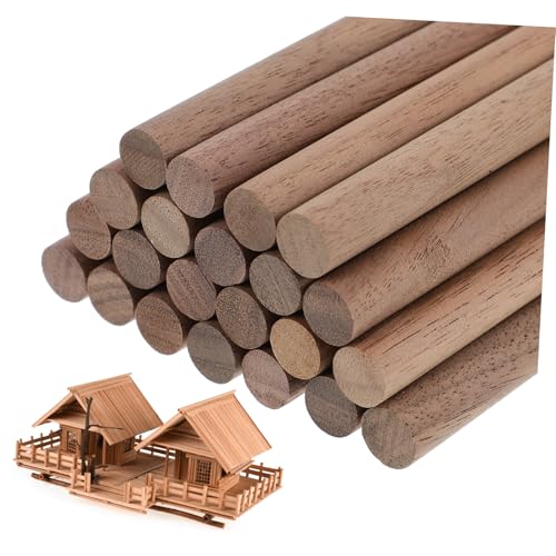 KOCKSHION 24 Stück Schwarze Walnuss Kuchen Tortendübel für mehrstöckige Torten runden abgestuft Stange Holzstäbchen Holzdübel Bastelstreifen aus Holz Bastelstöcke aus Holz basteln Holzstöcke KOCKSHION 24 Stück Schwarze Walnuss Kuchen Tortendübel für mehrstöckige Torten runden abgestuft Stange Holzstäbchen Holzdübel Bastelstreifen aus Holz Bastelstöcke aus Holz basteln Holzstöcke von KOCKSHION