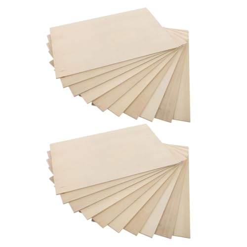 KOCKSHION 24Stücke DIY Holzbretter Unlackierte Mehrzweckplatten für Kunstprojekte für Bastelarbeiten Dekoration und Modellbau KOCKSHION 24Stücke DIY Holzbretter Unlackierte Mehrzweckplatten für Kunstprojekte für Bastelarbeiten Dekoration und Modellbau von KOCKSHION