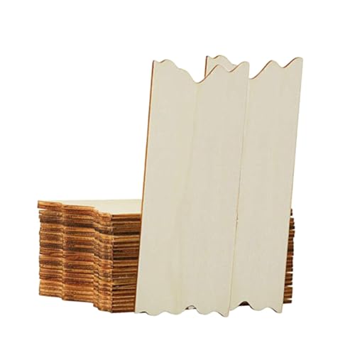 KOCKSHION 24Stücke Teiliges Holzstück für DIY Handwerk Umweltfreundliche Hängende Brettregistrierung Blanko Holzchips für Projekte und Dekoration KOCKSHION 24Stücke Teiliges Holzstück für DIY Handwerk Umweltfreundliche Hängende Brettregistrierung Blanko Holzchips für Projekte und Dekoration von KOCKSHION
