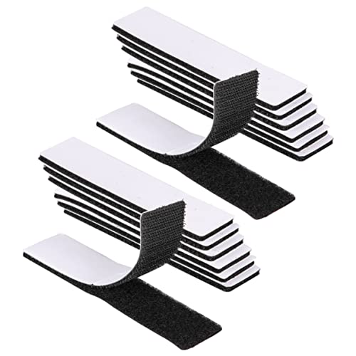 KOCKSHION 25 Stück Doppelseitiges Selbstklebendes Klettband Extra Stark Haushaltsklebeband für Heimdekoration Haken und Schlaufen für Wände Holz und Kunststoff von KOCKSHION