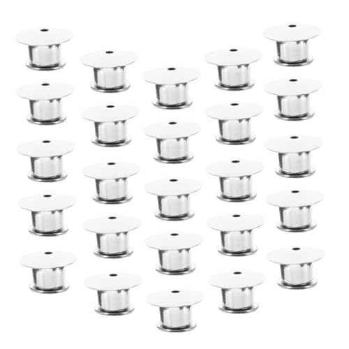 KOCKSHION 25 Stück Teiliges Metall broschennadeln mit Sicherem Verriegelungsverschluss Langlebige Pin rückseiten für DIY anstecker Namensschilder Abzeichen Vielseitige Befestigung für von KOCKSHION