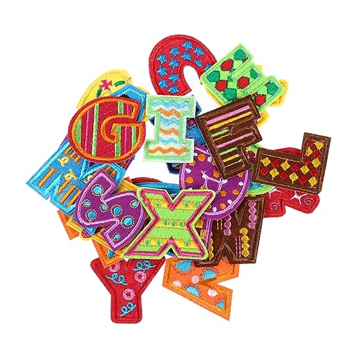 KOCKSHION 26 Stück Bunte Buchstaben Bügelbilder Gestickte Applikationen für Kleidung Taschen und Hüte zur Dekoration und Reparatur Einzigartiges Design für Kreative DIY Projekte KOCKSHION 26 Stück Bunte Buchstaben Bügelbilder Gestickte Applikationen für Kleidung Taschen und Hüte zur Dekoration und Reparatur Einzigartiges Design für Kreative DIY Projekte von KOCKSHION