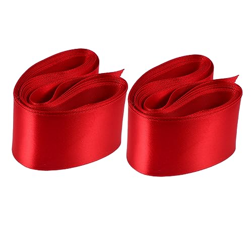 KOCKSHION 2Rollen Geschenkverpackungsband Königsrot für DIY Projekte Hochzeit Party und Geschenkverpackungen Langlebig und Hautfreundlich von KOCKSHION
