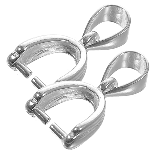 KOCKSHION 2Stücke Anhänger Verschlüsse Schmuck Kettenanschluss für DIY Halsketten Einfach zu Installieren Langlebig und Hautfreundlich für Schmuckhandwerk von KOCKSHION