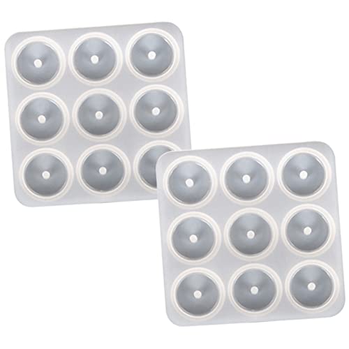 KOCKSHION 2Stücke Epoxid Silikonform für DIY Schmuckherstellung Runde Anhänger Gießform für Halskette und Armband und Wiederverwendbar für Bastelprojekte KOCKSHION 2Stücke Epoxid Silikonform für DIY Schmuckherstellung Runde Anhänger Gießform für Halskette und Armband und Wiederverwendbar für Bastelprojekte von KOCKSHION