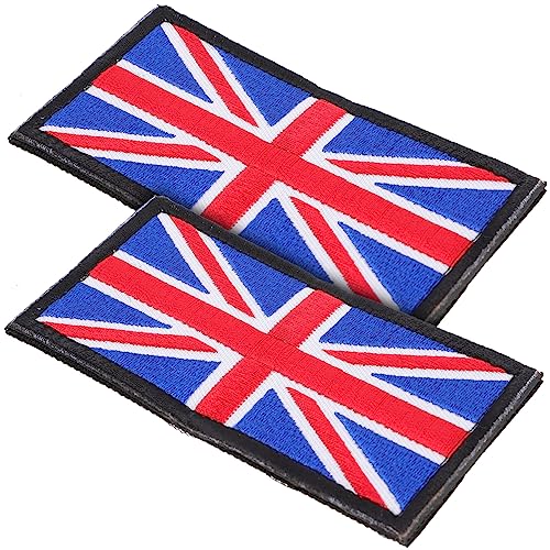 KOCKSHION 2Stücke Flaggen Aufnäher Bestickte Nationalflagge Patches für Kleidung Rucksäcke Hüte DIY Dekoration Langlebig und Hautfreundlich Vielseitig Einsetzbar von KOCKSHION