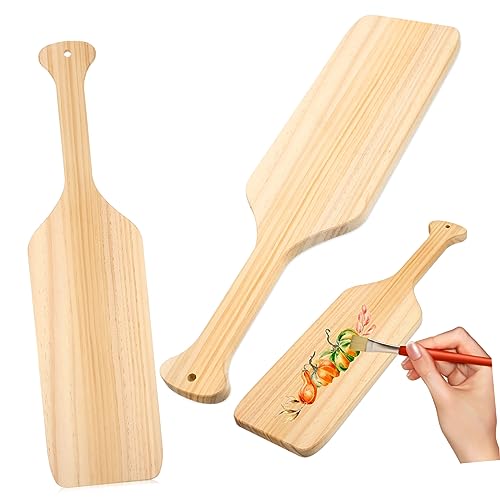 KOCKSHION 2Stücke Griechische Paddel Kiefernholz Unlackierte Holzpaddel für DIY Bastelprojekte Brüderlichkeitspaddel Glatte Oberfläche für Dekorieren von KOCKSHION