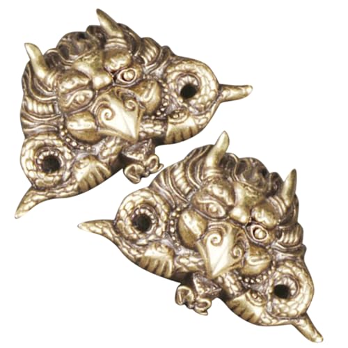 KOCKSHION 2Stücke Vintage Messingknöpfe für DIY Basteln Dekorative Knöpfe im Tibetischen Stil Langlebige Metallknöpfe für Kleidung und Personalisierte Schnallen KOCKSHION 2Stücke Vintage Messingknöpfe für DIY Basteln Dekorative Knöpfe im Tibetischen Stil Langlebige Metallknöpfe für Kleidung und Personalisierte Schnallen von KOCKSHION