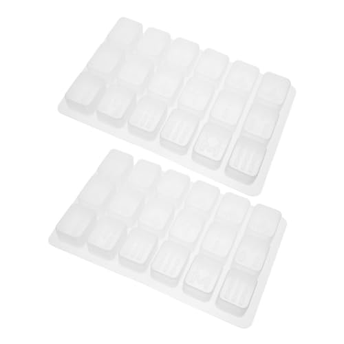 KOCKSHION 2stücke Silikon Mahjong Formen Epoxidharz Gießformen Für Standard Mahjong Fliesen Flexibel Antihaft Für Bastelprojekte Und Home Entertainment von KOCKSHION