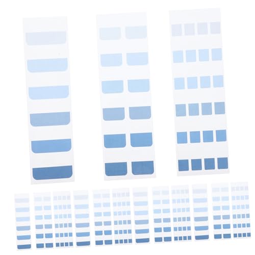 KOCKSHION 3 Haftnotizen Ordnerregister selbstklebend Klebestreifen für Bücher klebrige Indexregisterkarten Buchmarkierungen Index-Tabs leere Registerkarten Seitenmarkierungen PVC Blau von KOCKSHION
