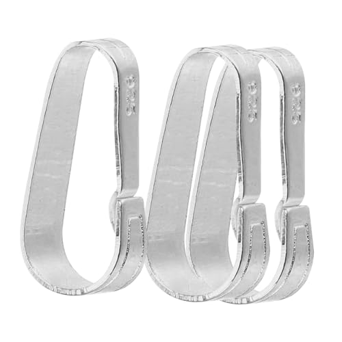 KOCKSHION 3 Stück Hängende Verschlüsse Halskette Verschlüsse Anhängerverschluss Für Halskette Verschluss Für Die Schmuckherstellung Bügelperlen Anhängerhalter Silber- Silver KOCKSHION 3 Stück Hängende Verschlüsse Halskette Verschlüsse Anhängerverschluss Für Halskette Verschluss Für Die Schmuckherstellung Bügelperlen Anhängerhalter Silber- Silver von KOCKSHION
