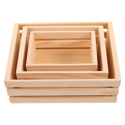 KOCKSHION 3 Stück Mini Holz Aufbewahrungsboxen Set Teiliges Rustikales Design für Puppenhaus Kreative Deko Vielseitig Einsetzbar als Organizer für Geburtstagsfeiern Aufbewahrung KOCKSHION 3 Stück Mini Holz Aufbewahrungsboxen Set Teiliges Rustikales Design für Puppenhaus Kreative Deko Vielseitig Einsetzbar als Organizer für Geburtstagsfeiern Aufbewahrung von KOCKSHION