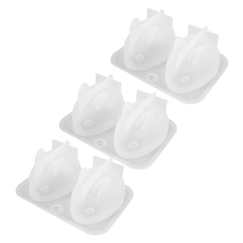 KOCKSHION 3 Stück Silikonform für DIY Kreative Kaninchenform für Epoxidharz Handwerksform für Bastelprojekte für Dekorationen und von KOCKSHION