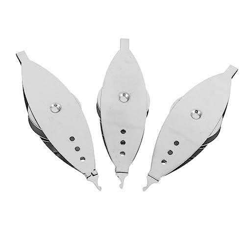 KOCKSHION 3 Stück Teiliges Tatting Shuttle Metall Leichte und Langlebige Klöppelwerkzeuge für Handarbeiten für Stricken und Diy Spitzenprojekte von KOCKSHION