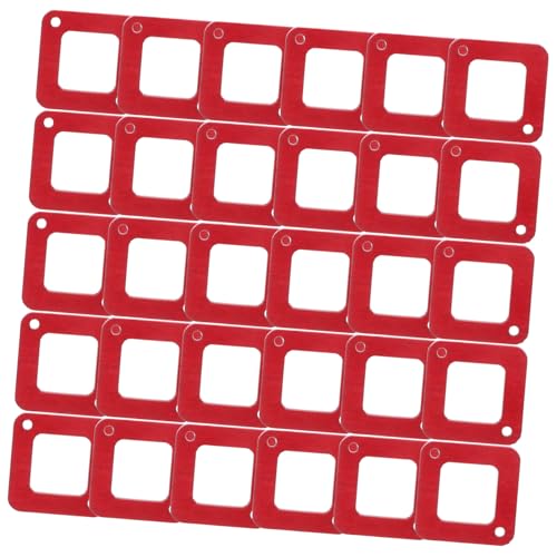 KOCKSHION 30 Stück Ohrringmaterial Ohrringe für Damenfarben Ohrringe für Damen blau Quadratische Creolen-Ohrringe Quadratische Ohrringe für Frauen hohle quadratische Ohrringe hölzern von KOCKSHION