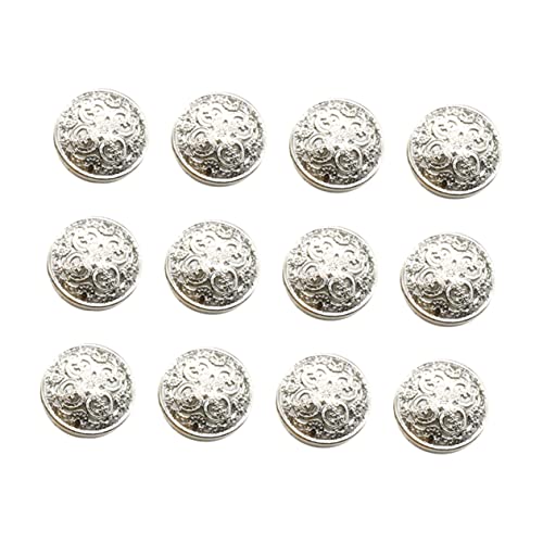 KOCKSHION 30 Stück Silberne Metallknöpfe mit Durchbrüchen für Jacken Mäntel und Diy Nähprojekte Robuste Langlebige Handwerksknöpfe für Kreative Bekleidungsanwendungen KOCKSHION 30 Stück Silberne Metallknöpfe mit Durchbrüchen für Jacken Mäntel und Diy Nähprojekte Robuste Langlebige Handwerksknöpfe für Kreative Bekleidungsanwendungen von KOCKSHION