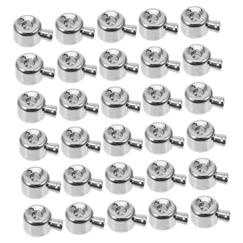 KOCKSHION 30 Stück Teiliges Crimpperlen Metall Weißgold für DIY Schmuckherstellung Glatte Kanten Schutz Vielseitig für Armbänder Halsketten Bastelzubehör für Handgefertigten Schmuck KOCKSHION 30 Stück Teiliges Crimpperlen Metall Weißgold für DIY Schmuckherstellung Glatte Kanten Schutz Vielseitig für Armbänder Halsketten Bastelzubehör für Handgefertigten Schmuck von KOCKSHION