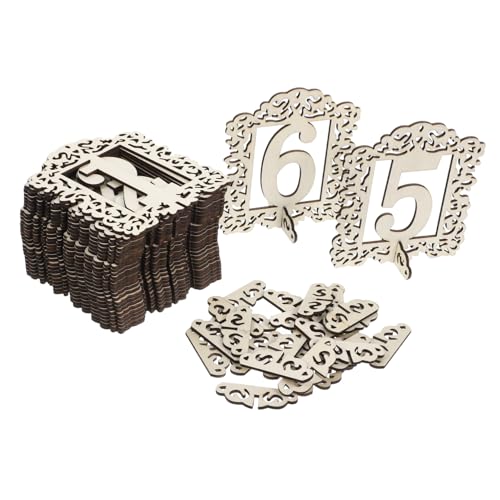 KOCKSHION 30 Stück Tischnummern Karten Teiliges Set für Hochzeiten und Partys mit Haltern Tischdekoration für Veranstaltungen Installieren und Transportieren Design und Zeitgemäße von KOCKSHION
