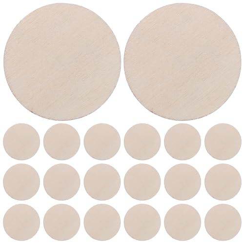 KOCKSHION 300 Stück Unbehandelte Holzscheiben 25 Mm Blanke Runde Holzscheiben Kreise Chips Formen Für DIY Kunsthandwerk Rustikale Dekorationen Handmalerei KOCKSHION 300 Stück Unbehandelte Holzscheiben 25 Mm Blanke Runde Holzscheiben Kreise Chips Formen Für DIY Kunsthandwerk Rustikale Dekorationen Handmalerei von KOCKSHION