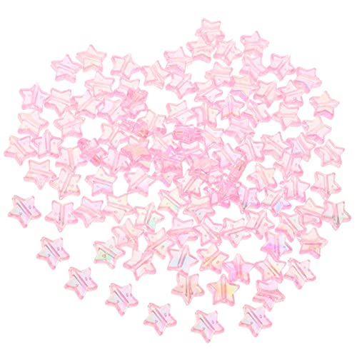 KOCKSHION 300Stücke DIY Sternperlen Farbige Acrylperlen für Schmuckherstellung Umweltfreundliche Perlen für Armbänder und Halsketten Bastelbedarf von KOCKSHION