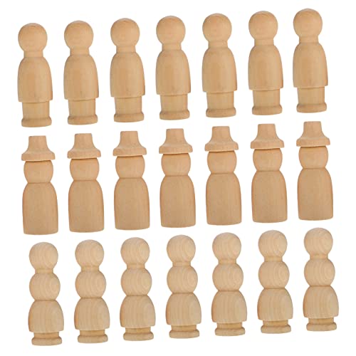 KOCKSHION 30Stücke Holzfiguren zum Bemalen Unfertige Holzspielzeugpuppen für DIY Dekoration für Kreativität und Praktischen Fähigkeiten KOCKSHION 30Stücke Holzfiguren zum Bemalen Unfertige Holzspielzeugpuppen für DIY Dekoration für Kreativität und Praktischen Fähigkeiten von KOCKSHION