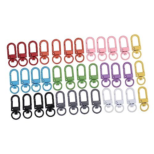 KOCKSHION 36Stücke Schlüsselanhänger Legierung DIY Zubehör für Schlüsselbund Handtaschen und Armbänder Drehbare Metallverschlüsse Bunten Farben für Projekte KOCKSHION 36Stücke Schlüsselanhänger Legierung DIY Zubehör für Schlüsselbund Handtaschen und Armbänder Drehbare Metallverschlüsse Bunten Farben für Projekte von KOCKSHION