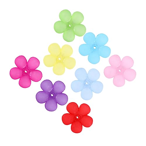 KOCKSHION 380Stücke DIY Acryl Blumenperlen Schmuckzubehör für Halsketten Armbänder Ohrringe Bastelprojekte Gemischte Farben für Romantische und Dekorationen von KOCKSHION