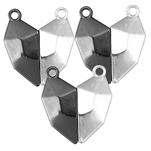 KOCKSHION 3Stücke Herz Magnetverschlüsse für Schmuckherstellung DIY Halskette Armband Verschlüsse Hochwertigem Material Magnetisch Langlebig für Einfaches Auffädeln von Perlen von KOCKSHION