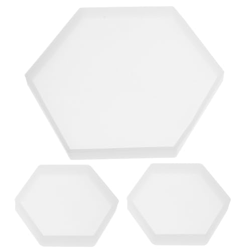 KOCKSHION 3Stücke Silikon Kristall Gießform Große Kleine Hexagon Epoxidharz Formen für DIY Schmuck Handwerk Flexibel Langlebig Wiederverwendbar KOCKSHION 3Stücke Silikon Kristall Gießform Große Kleine Hexagon Epoxidharz Formen für DIY Schmuck Handwerk Flexibel Langlebig Wiederverwendbar von KOCKSHION