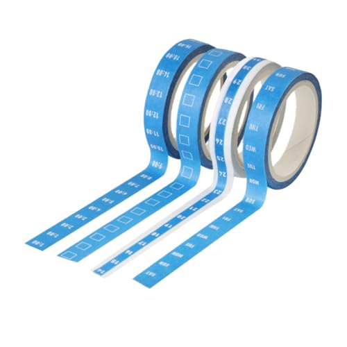 KOCKSHION 4 Rollen Washi Tape Set Dekoratives Klebeband für Effizientes Zeitmanagement für Scrapbooking Journaling und Projekte Kinderfreundlich und Beschreibbar KOCKSHION 4 Rollen Washi Tape Set Dekoratives Klebeband für Effizientes Zeitmanagement für Scrapbooking Journaling und Projekte Kinderfreundlich und Beschreibbar von KOCKSHION
