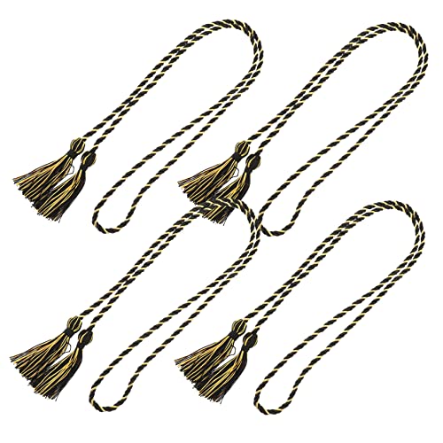 KOCKSHION 4 Stück Bachelor-quasten Raffhalter Für Gardinen Perlen Glückwunsch Weißes Band Spitzenband Girlande Bachelorette Dekorationen Blaues Band Tür Kleider Flagge Grad Ehre Polyester von KOCKSHION