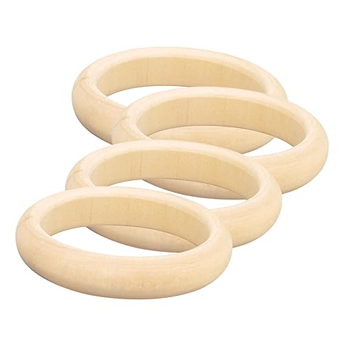 KOCKSHION 4 Stück DIY Holzarmbänder Unbehandelte Holzringe für Basteln Glatte Oberfläche für Individuelles Design für Erwachsene Stressabbau und Freizeitgestaltung KOCKSHION 4 Stück DIY Holzarmbänder Unbehandelte Holzringe für Basteln Glatte Oberfläche für Individuelles Design für Erwachsene Stressabbau und Freizeitgestaltung von KOCKSHION
