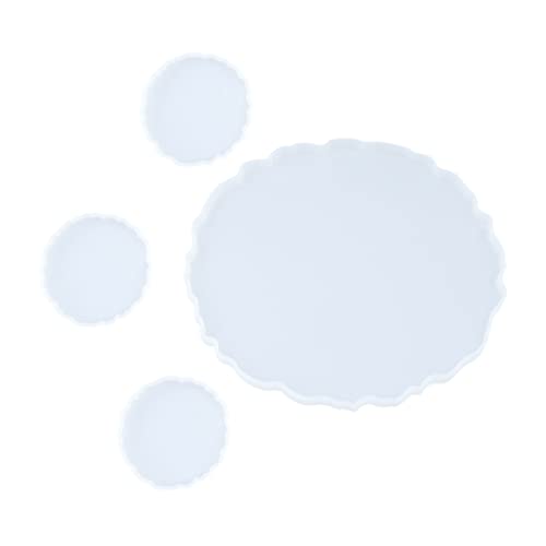 KOCKSHION 4 Stück Kristall-Epoxy-Form Untersetzer tropfen Backen Herstellung Silikonguss-Epoxy-Form Gießform für Ornamente silikonform selber machen Schalenform aus Silikon Kieselgel Weiß KOCKSHION 4 Stück Kristall-Epoxy-Form Untersetzer tropfen Backen Herstellung Silikonguss-Epoxy-Form Gießform für Ornamente silikonform selber machen Schalenform aus Silikon Kieselgel Weiß von KOCKSHION