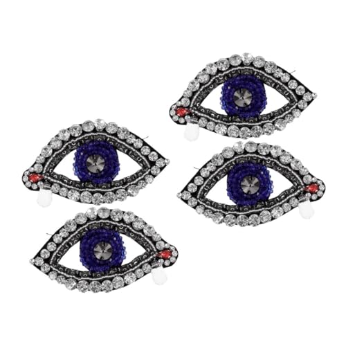 KOCKSHION 4 Stück Strass Perlen Stoff Patch Böser Blick Ohrringe Für Frauen Strass Perlen Applikation Böser Blick Pailletten Patches Augenschutz Ohrringe Applikationen Patches KOCKSHION 4 Stück Strass Perlen Stoff Patch Böser Blick Ohrringe Für Frauen Strass Perlen Applikation Böser Blick Pailletten Patches Augenschutz Ohrringe Applikationen Patches von KOCKSHION