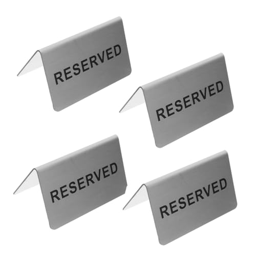 KOCKSHION 4 Stück Tischschild Reserviert Doppelseitige Schilder für Restaurants Hochzeiten Veranstaltungen Robuste Langlebige Tischreservierungssschilder für Gastronomie und von KOCKSHION