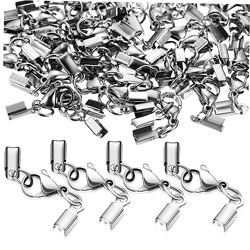 KOCKSHION 40 Stück Lobster Claw Verschlüsse Praktische Karabinerverschlüsse für DIY Schmuck Geeignet für Halsketten Armbänder und Kreative Bastelprojekte von KOCKSHION