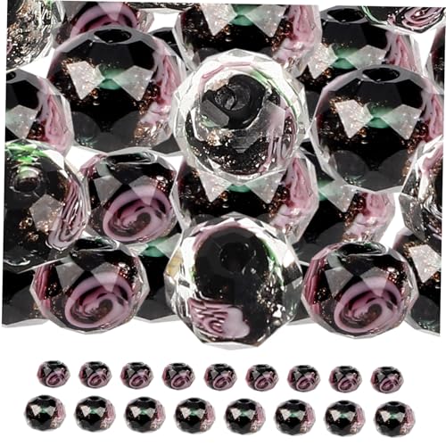 KOCKSHION 40Stücke DIY Steinperlen mit Blumenmuster Lose Perlen für Armbänder und Schmuckherstellung Handgefertigte Zubehörteile für Projekte und KOCKSHION 40Stücke DIY Steinperlen mit Blumenmuster Lose Perlen für Armbänder und Schmuckherstellung Handgefertigte Zubehörteile für Projekte und von KOCKSHION