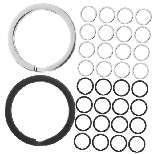 KOCKSHION 40Stücke Metall Schlüsselringe Flache Geteilte Schlüsselanhänger für Autoschlüssel Robustes Design für DIY Projekte Langlebige Schlüsselanhänger Hardware KOCKSHION 40Stücke Metall Schlüsselringe Flache Geteilte Schlüsselanhänger für Autoschlüssel Robustes Design für DIY Projekte Langlebige Schlüsselanhänger Hardware von KOCKSHION