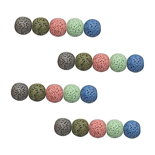 KOCKSHION 40Stücke Vulkansteinperlen Bunte Lava Spacer Perlen für DIY Schmuckzubehör Glänzend für Armbänder und Kreative Projekte Natursteinperlen Hochwertigem Material KOCKSHION 40Stücke Vulkansteinperlen Bunte Lava Spacer Perlen für DIY Schmuckzubehör Glänzend für Armbänder und Kreative Projekte Natursteinperlen Hochwertigem Material von KOCKSHION
