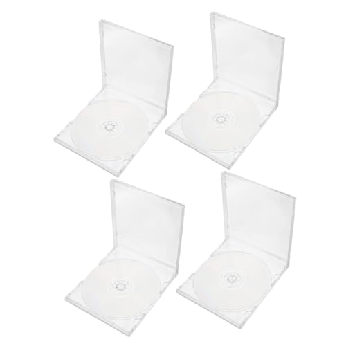 KOCKSHION 4Er-Set Transparent Cd Hüllen mit Tray für Dvds Musik und Spiele Aufbewahrungslösung für Diy Projekte und Datensicherung KOCKSHION 4Er-Set Transparent Cd Hüllen mit Tray für Dvds Musik und Spiele Aufbewahrungslösung für Diy Projekte und Datensicherung von KOCKSHION
