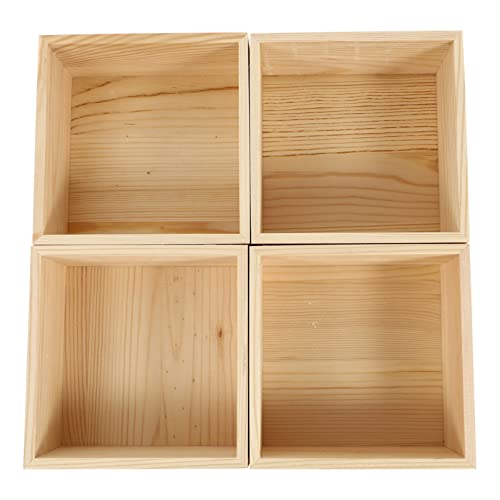 KOCKSHION 4Stücke Aufbewahrungsboxen Holz im Retro Stil für Schmuck Ohrstecker und Ringe Mehrzweck Holzkisten für Geschenkverpackung und Dekoration KOCKSHION 4Stücke Aufbewahrungsboxen Holz im Retro Stil für Schmuck Ohrstecker und Ringe Mehrzweck Holzkisten für Geschenkverpackung und Dekoration von KOCKSHION