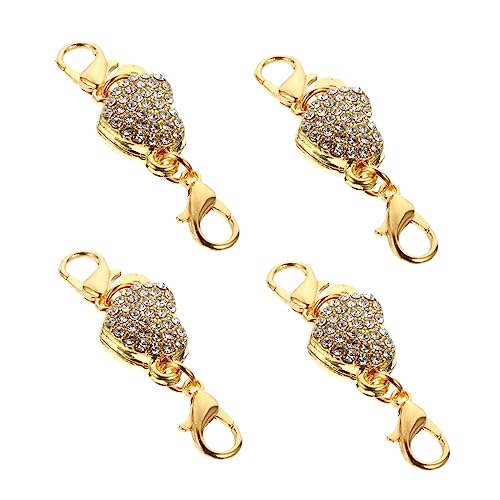KOCKSHION 4Stücke Herzförmige Schmuckverlängerer Strass DIY Armband und Kettenverlängerung für Bastelprojekte und Schmuckdesigns KOCKSHION 4Stücke Herzförmige Schmuckverlängerer Strass DIY Armband und Kettenverlängerung für Bastelprojekte und Schmuckdesigns von KOCKSHION